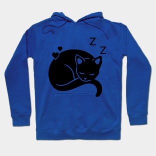 cat on sleep z z Hoodie